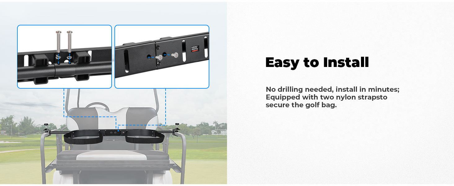 Golf Cart Bag Holder Bracket