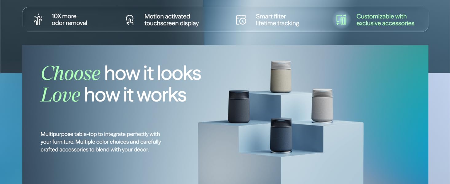 Customize with multiple pre-filter colors or a chrome ring
