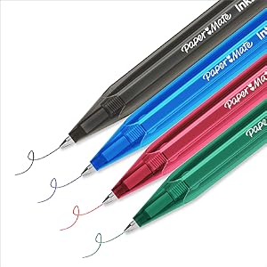 Paper Mate InkJoy 100RT Retractable Ballpoint Pens, Medium Point (1.0mm), Assorted, 20 Count
