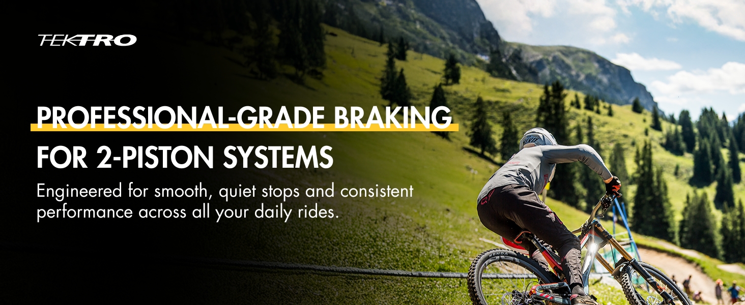 professional-grade braking for 2-piston systems