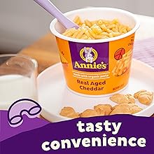 Have organic pasta with cheddar cheese ready in minutes with microwaveable Annie’s Mac &amp;amp;amp; Cheese
