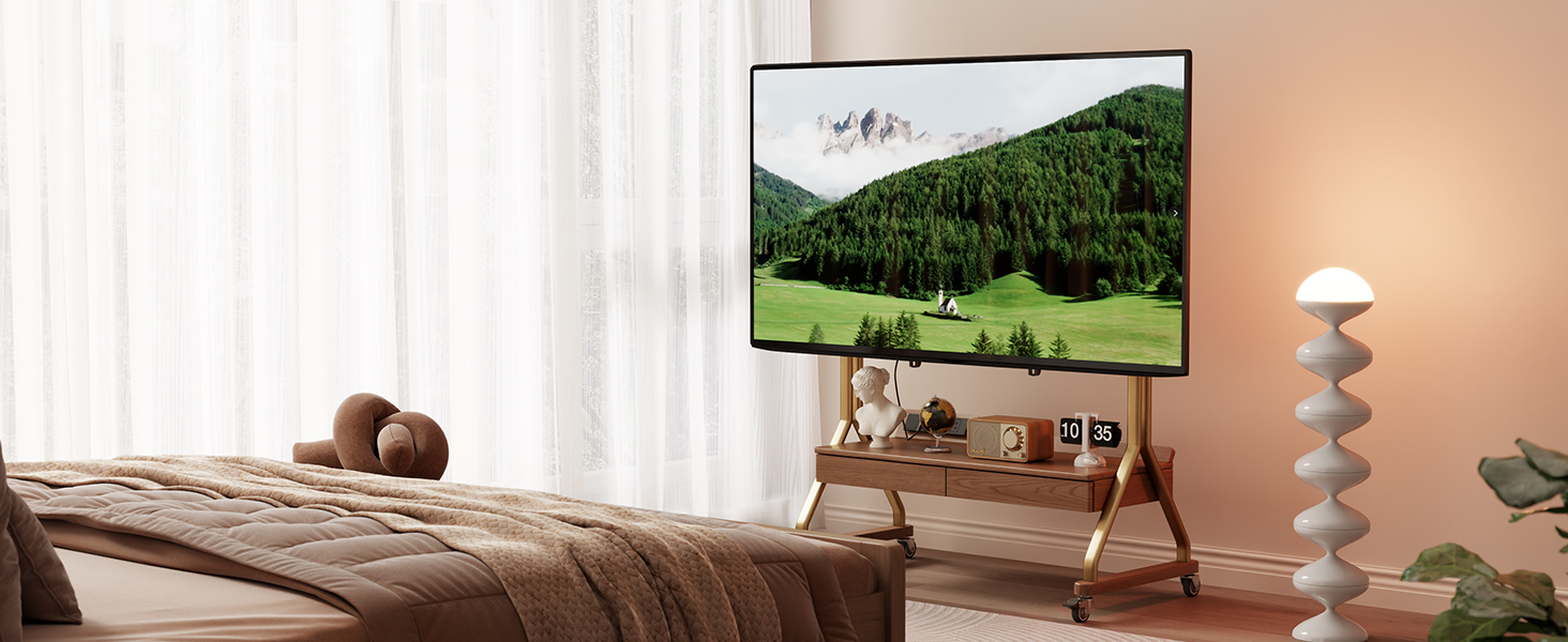 rolling tv stand