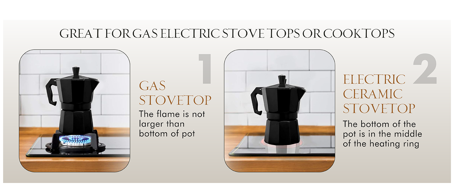 grecas de cafe Great For Cooktops