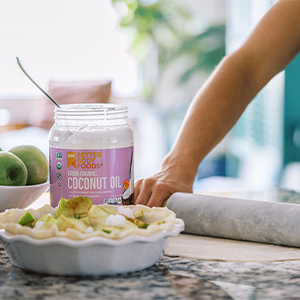 virgin organic coconut oil high-heat cooking baking dairy-free gluten-free