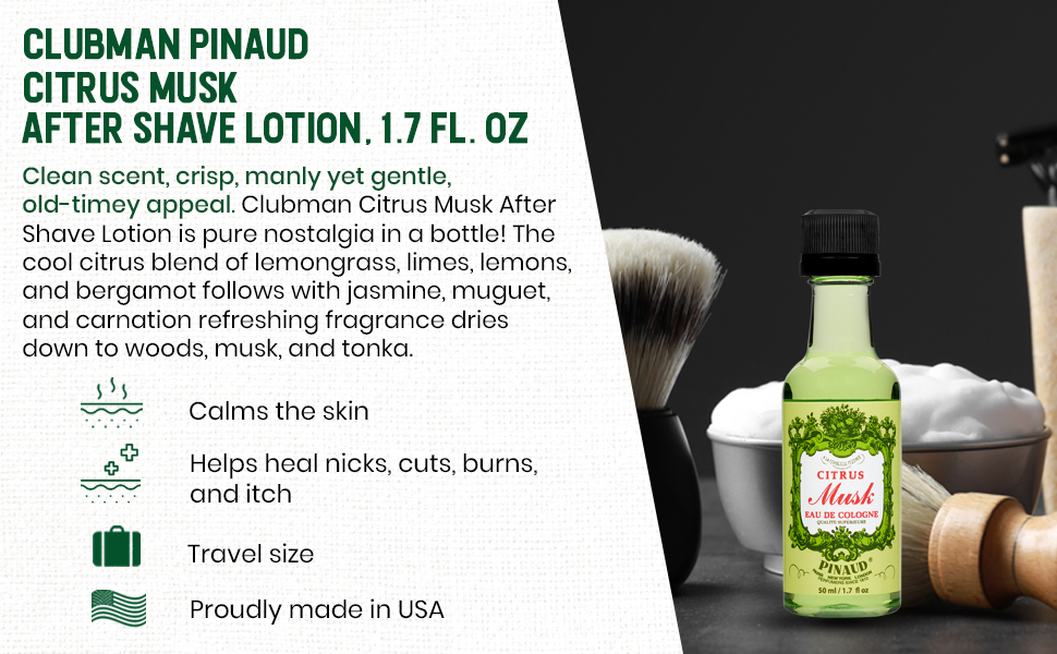 Clubman Citrus Musk After Shave Lotion