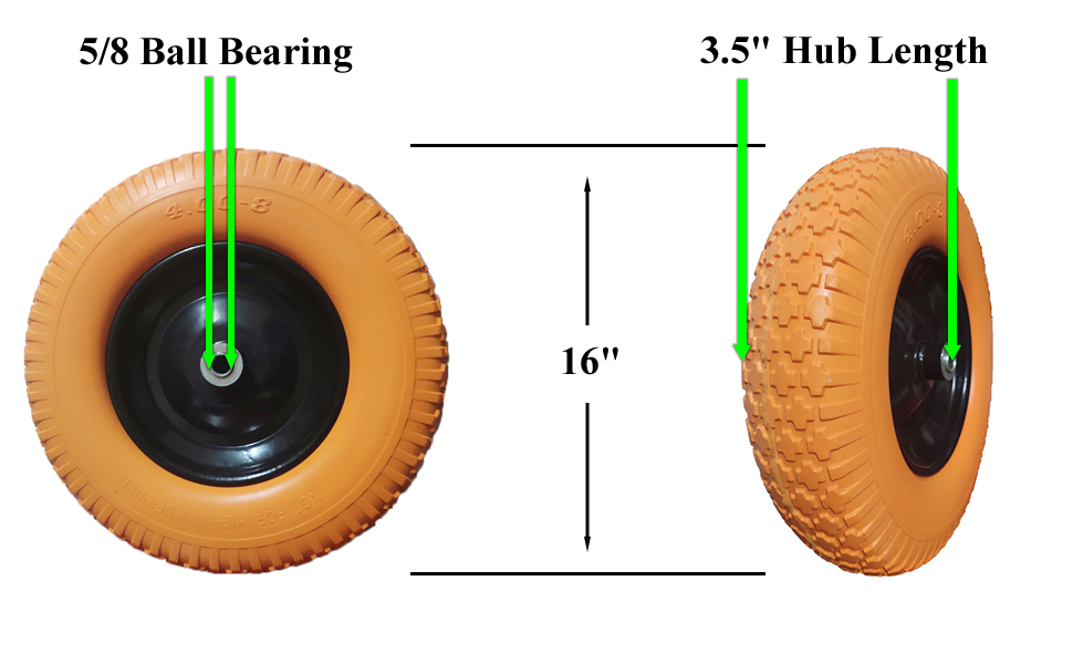 wheelbarrow wheels 4.80/4.00-8