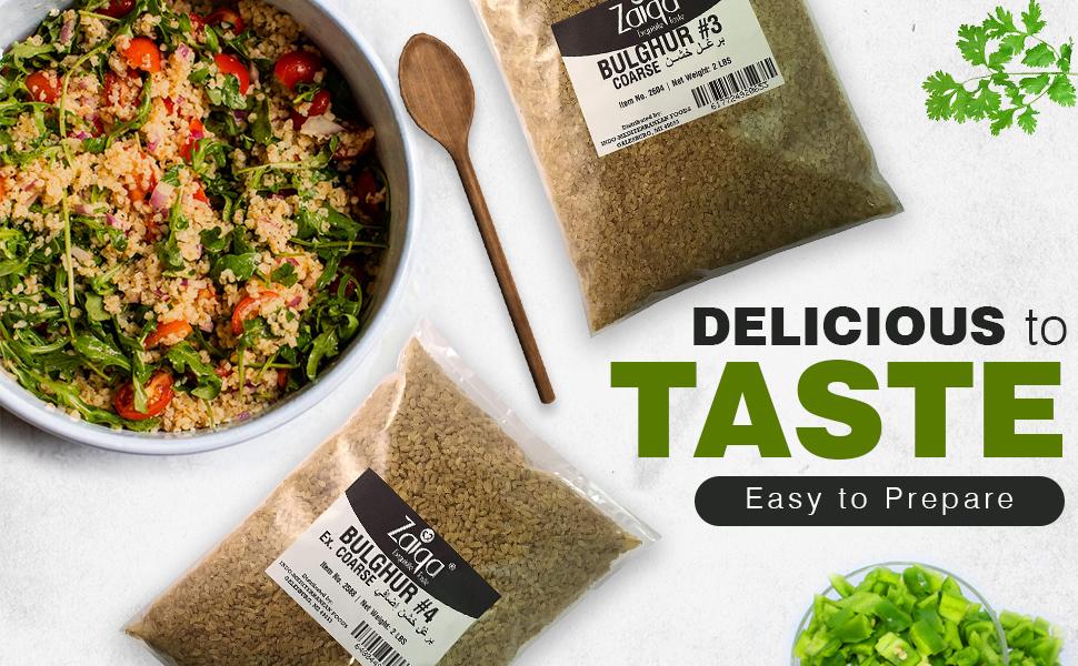 SPN-T2G Zaiqa Bulgur Wheat #1 | Easy to Prepare, Delicious to Taste, 100% Whole Durum Wheat