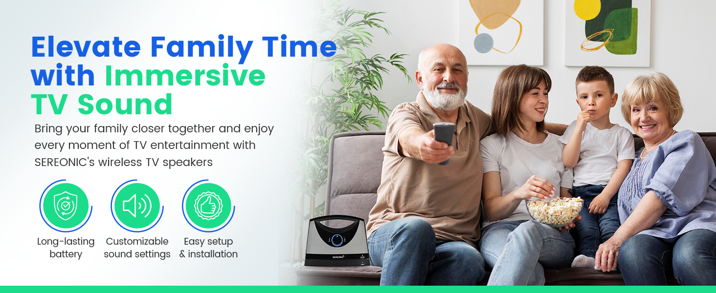 Family watching tv together without have the tv volume up so loud hearing aid batteries 675