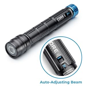 Camping flashlight with auto dimming feature multiple modes camping DIY home project emergency light