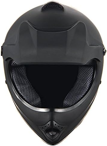 WOW Youth Kids Motocross BMX MX ATV Dirt Bike Helmet Matt Black