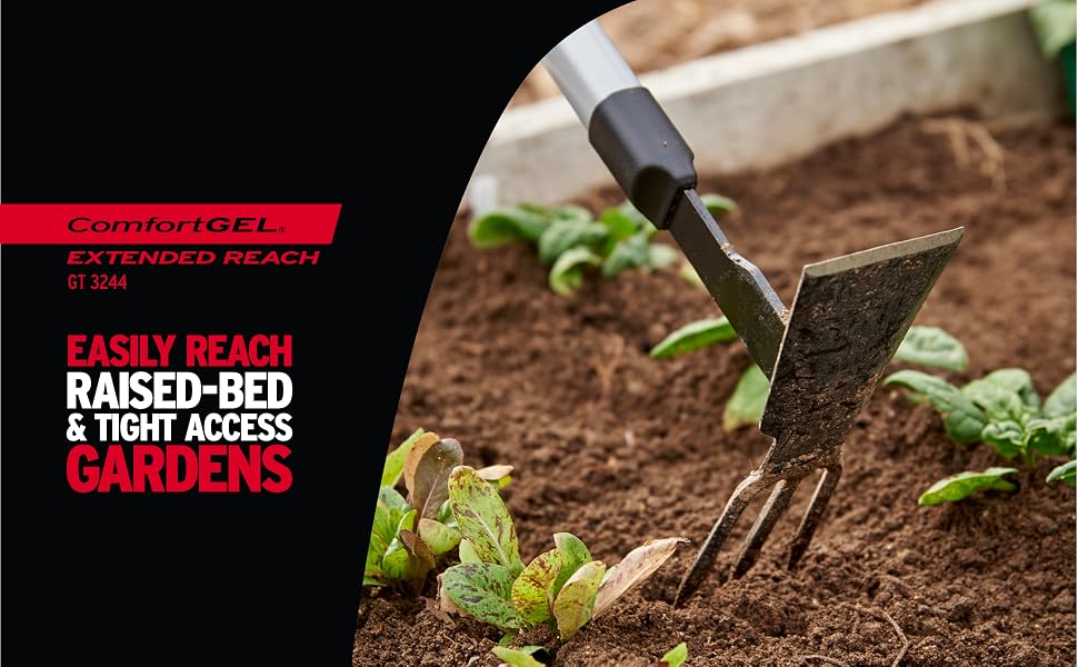 ComfortGEL Extended Reach easily reach raised-bed and tight access gardens