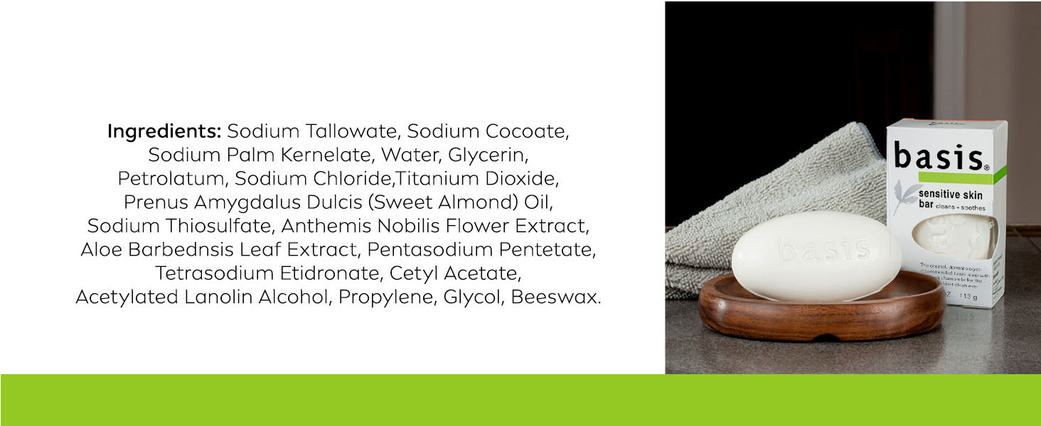 Ingredients: Sodium Tallowate, Sodium Cocoate, Sodium Palm Kernelate, Water, Glycerin, Petrolatum