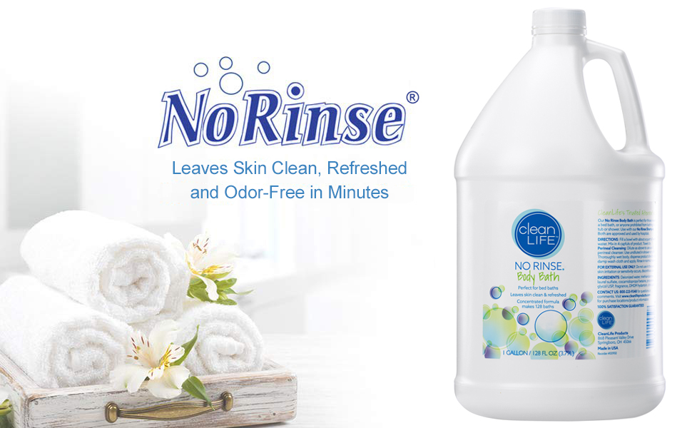 no rinse body bath
