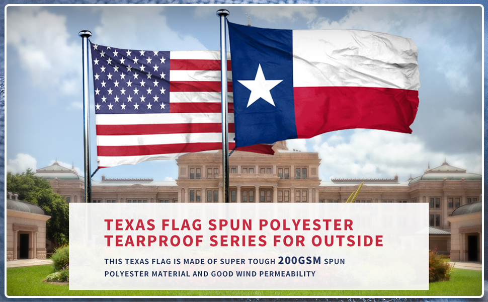 Spun Texas Flag