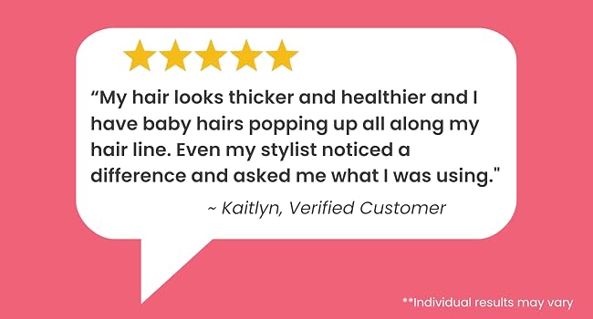 HairAnew Verified Customer Review - Baby Hair Growth - Thicker Healthier Hair