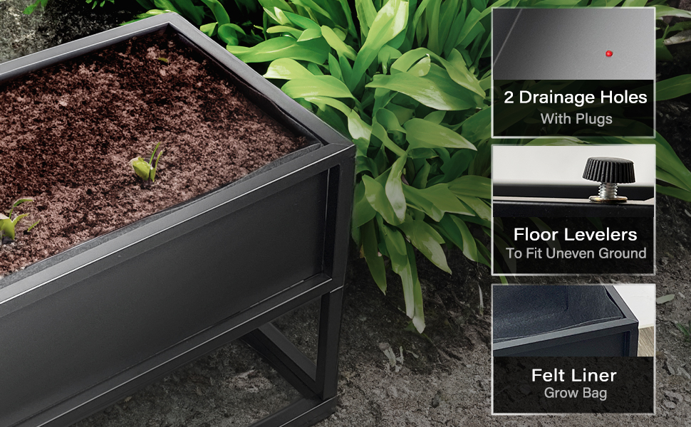 raised garden bed beds outdoor moving boxes planters for plants galvanized strawberry plant stand