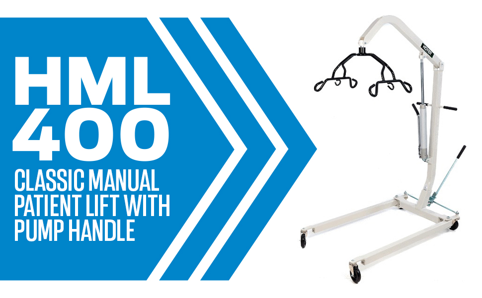 HML400 classic manual patient lift with pump handle