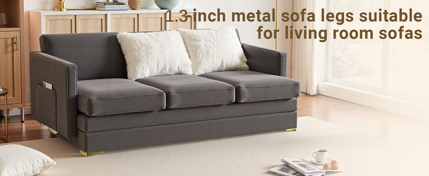 L-shaped metal furniture legs replacement feet for living room fabric sofas modern home decor