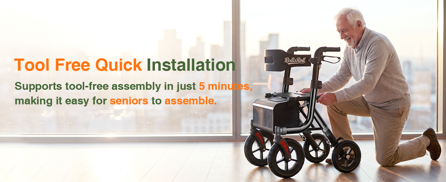 Rollator Walker With Seat