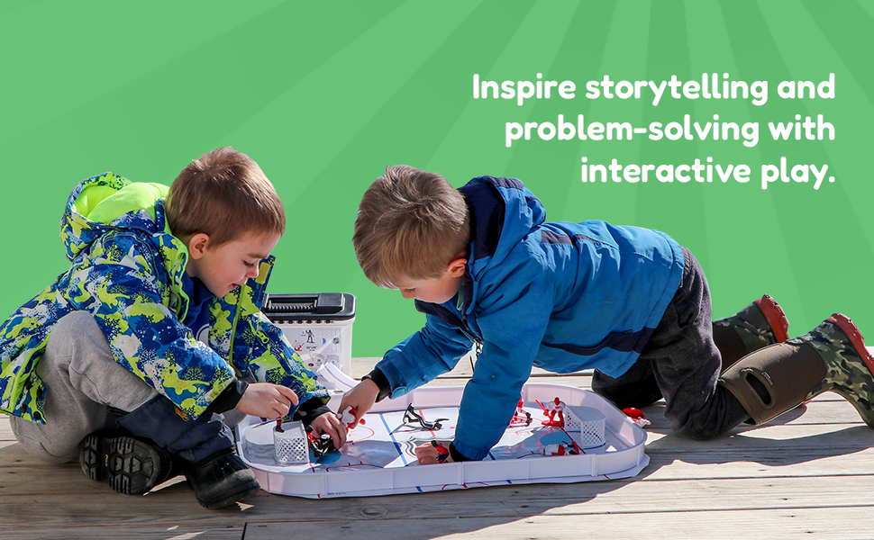 Inspire storytelling and problem-solving with interactive play.
