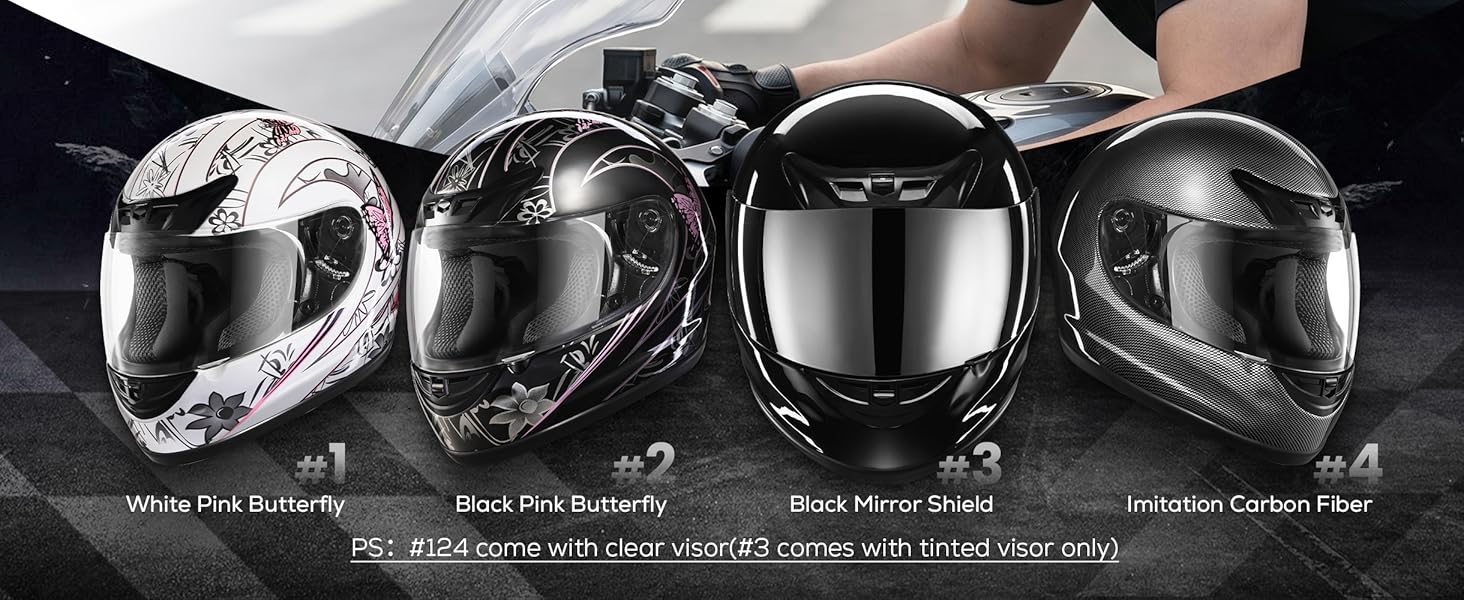 full face motorcycle helmet