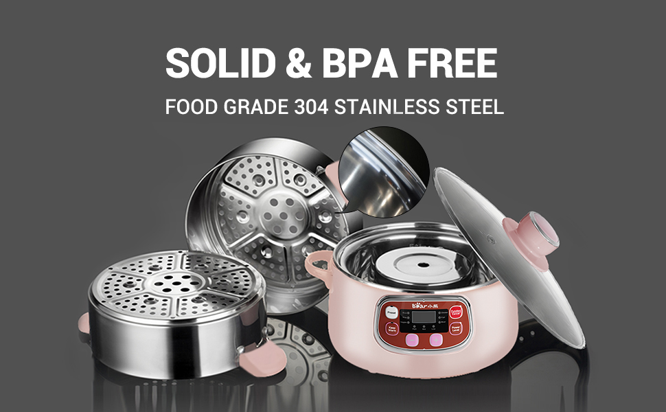 stainless steel food steamer