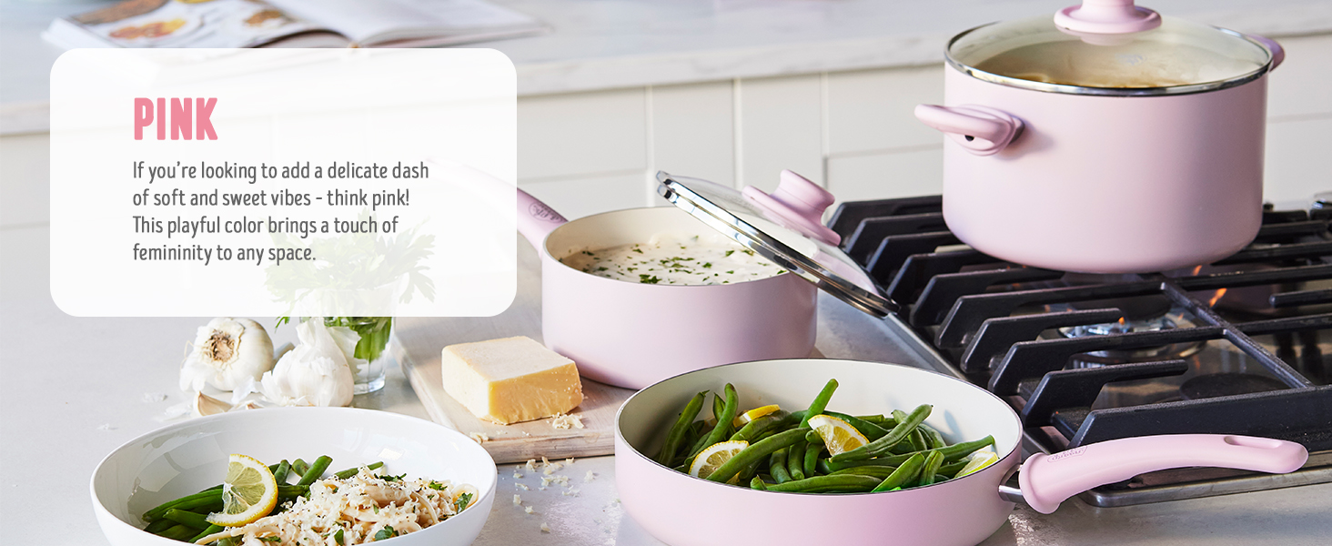 GreenLife, Ceramic Nonstick, PFAS-Free, Non-Toxic, Cookware, Frypans, Soft Grip