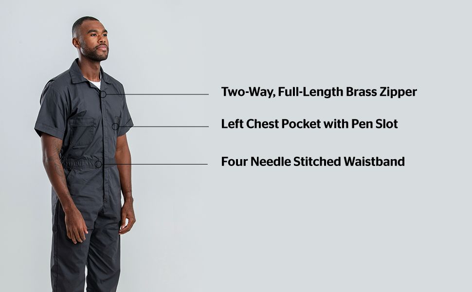 Two-way full-length brass zipper