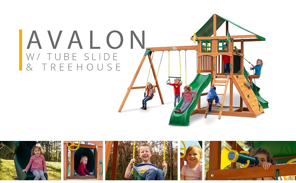 wooden swing set, swing set, playset, wooden playset, Avalon swing set, Gorilla Swing Set, swingset