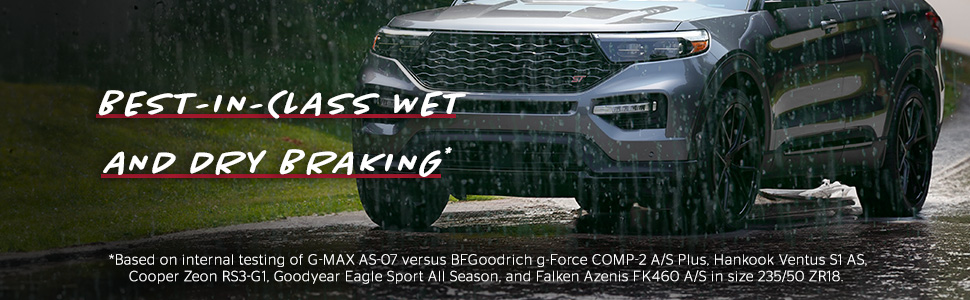 General G-MAX AS-07 tires best-in-class wet and dry braking