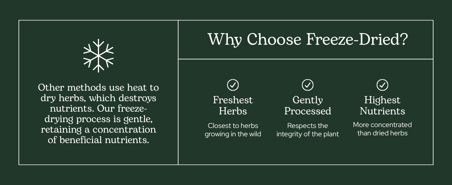 why choose freeze dried
