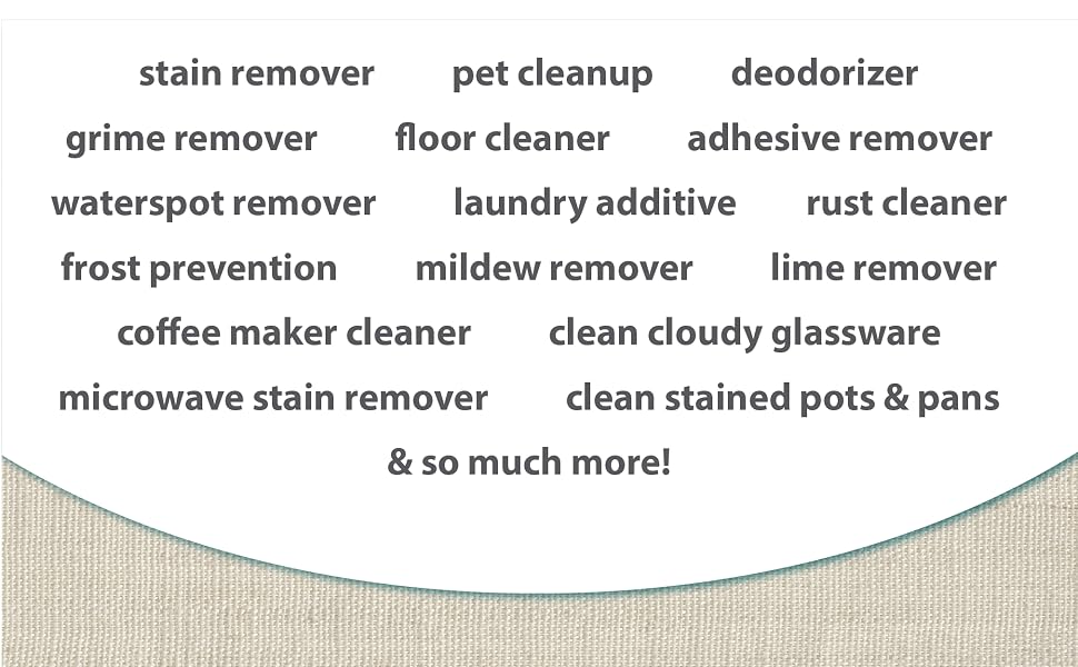 Use Vinegar for: