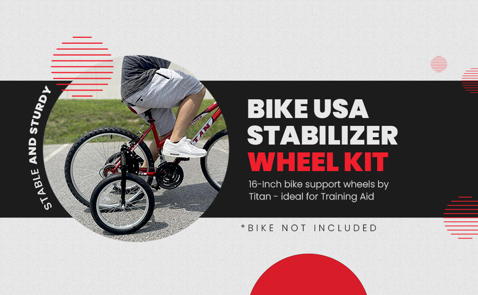 Adult training wheels trike tricycle bike bikes balance stabilizers trainers aid handicap fear fall