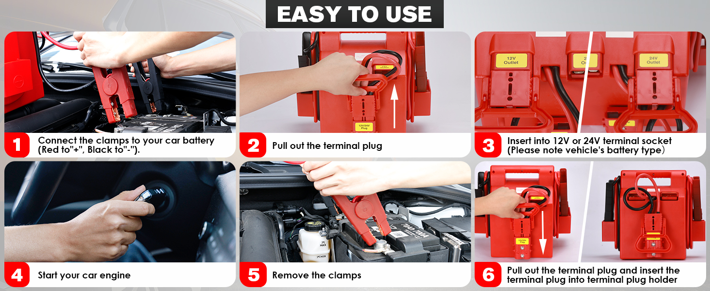 24V jump starter