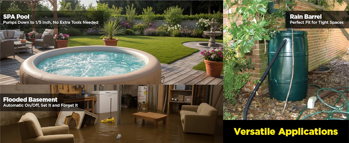 Multi-Scenario Sump Pump Automatic Shut Off