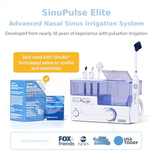 SinuPulse Elite, Sinus Rinse, Nasal irrigation, Sinus Irrigation, Neti pot, nasal wash, saline rinse