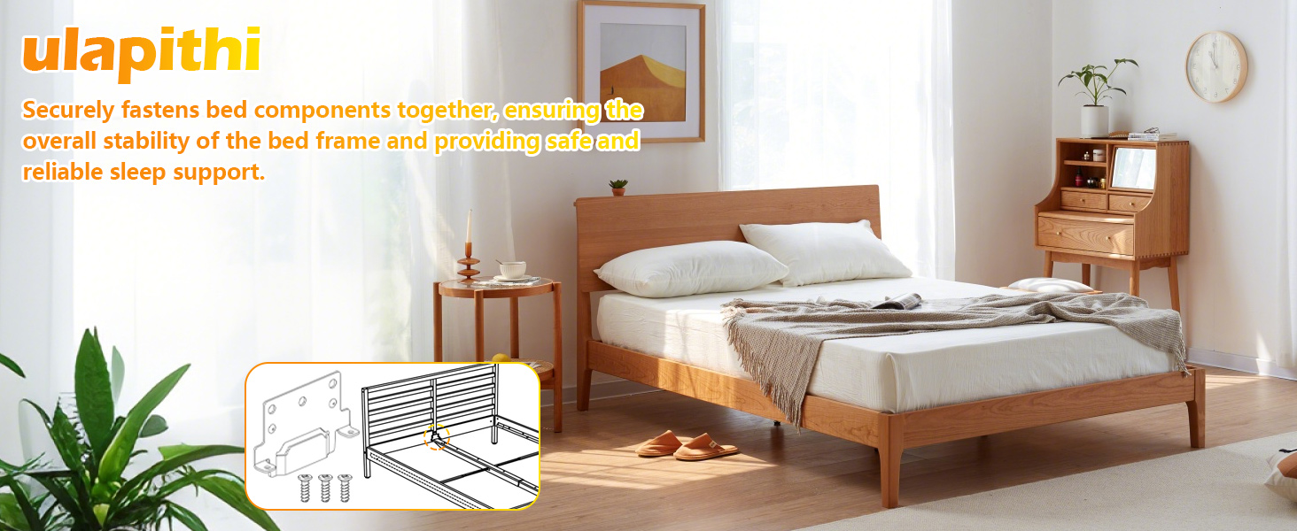 Spare Hardware Parts Replacement for IKEA Bed Frame Part 116791 (Mounting Plate) and 110789