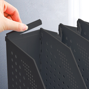 easy assemble adjustable size document storage bins magazine file holder organizer box folder