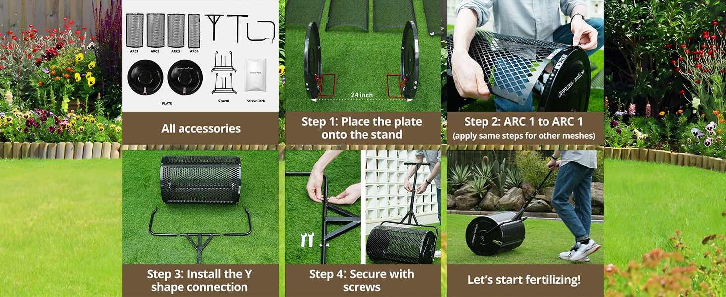 compost spreader for lawn