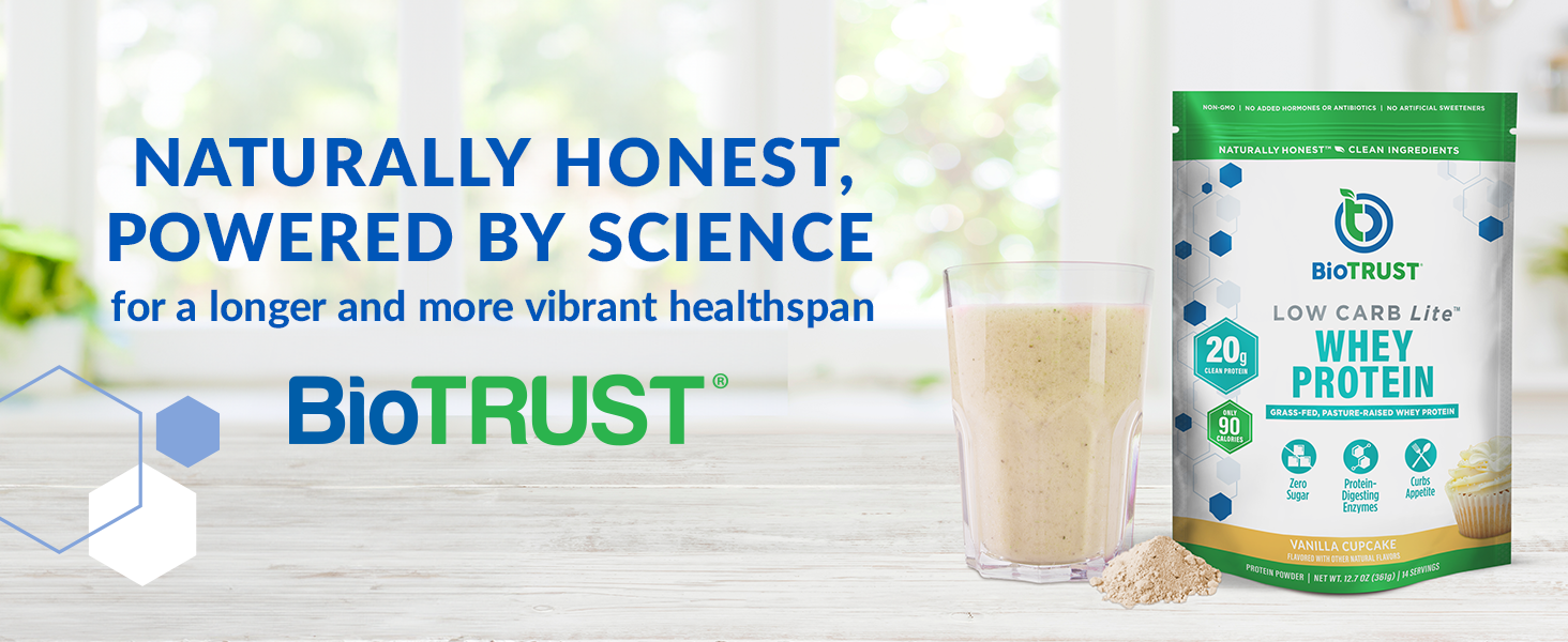 Naturally honest protein powders for a longer, more vibrant health span