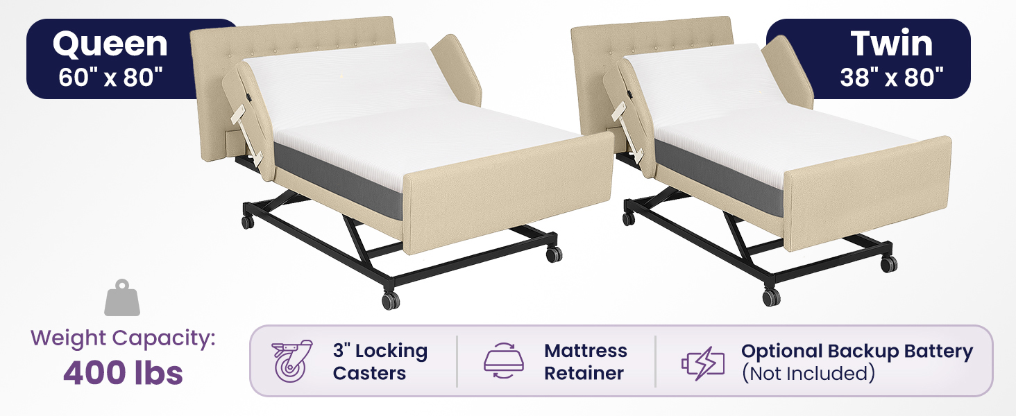 adjustable bed for elderly, adjustable bed frame for elderly, adjustable bed frame twin mattress