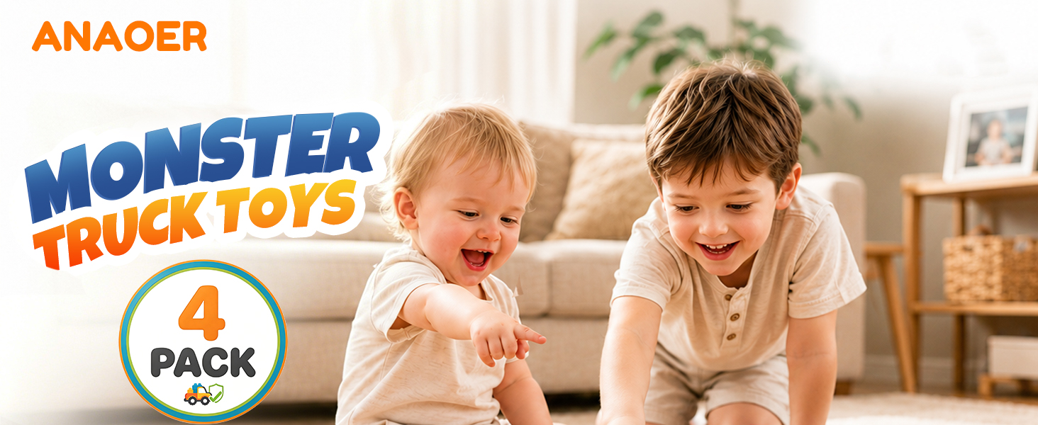 monster trucks for boys age 4-7
