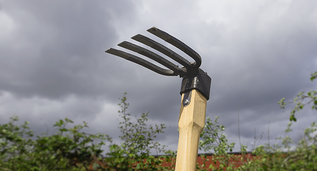 J6-09 Carbon Steel 4-Prong Cultivator
