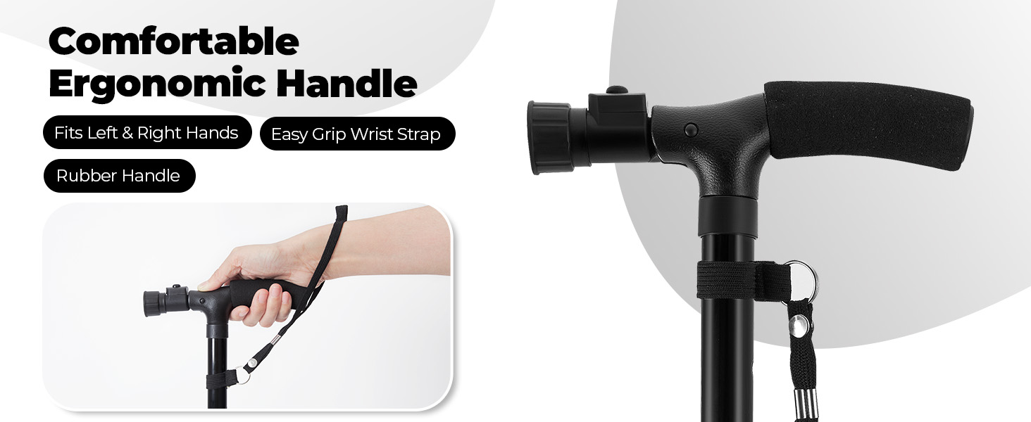 folding cane with lights