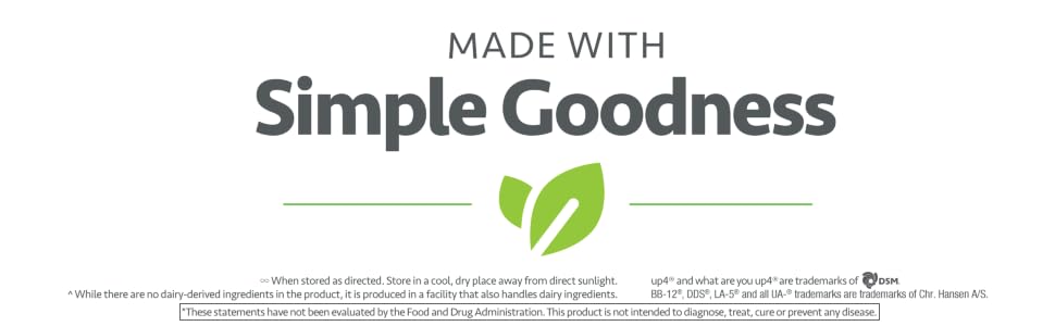 up4 Probiotics simple goodness