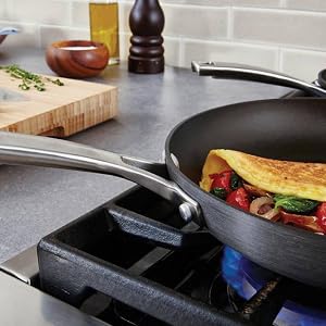 Calphalon Classic Nonstick 12-Inch Fry Pan with Cover - Aluminum for Even Heating