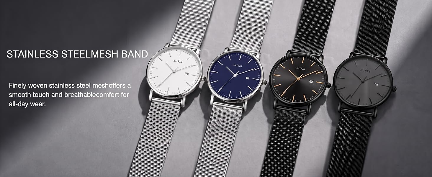 mesh band watches