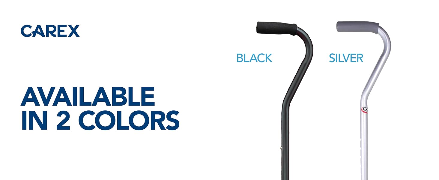 Quad Cane with Small Base Black