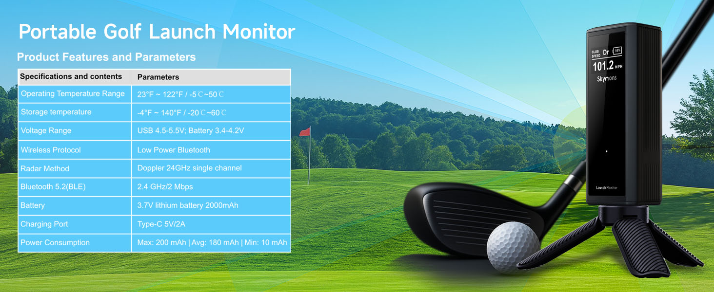 Portable Golf Launch Monitor