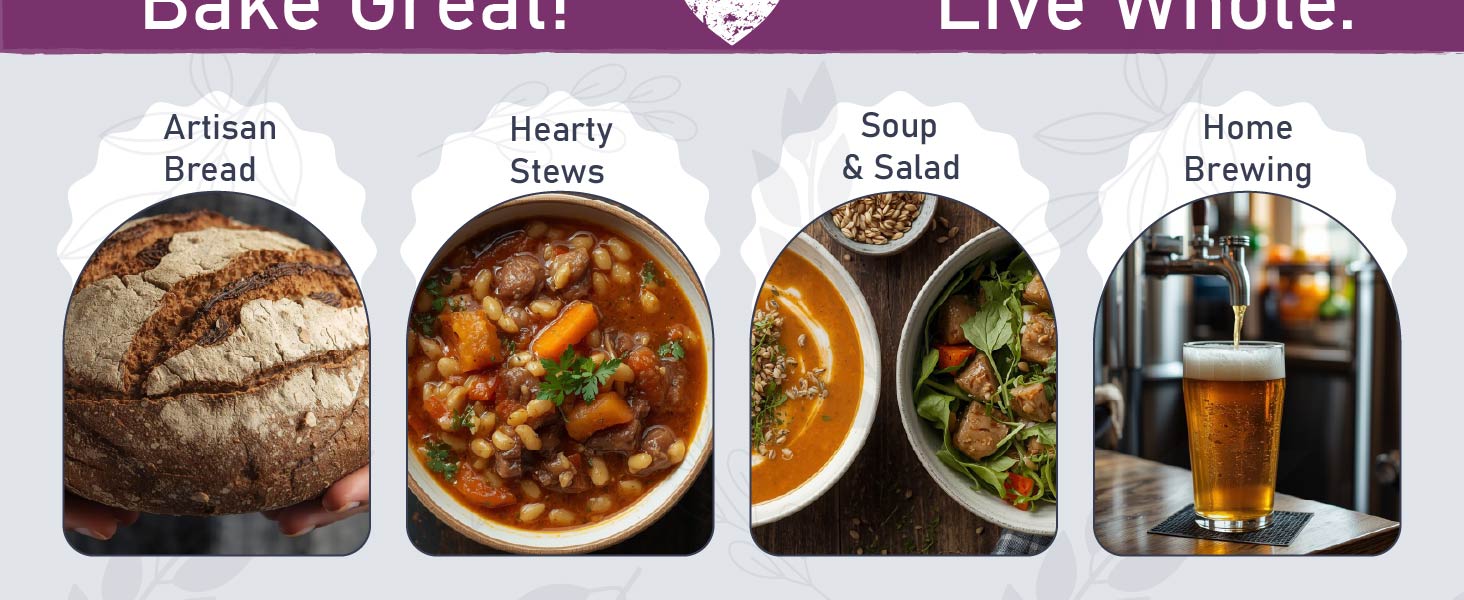 Bake Great Live Whole Artisan Bread Hearty Stews Soup and Salad Home Brewing